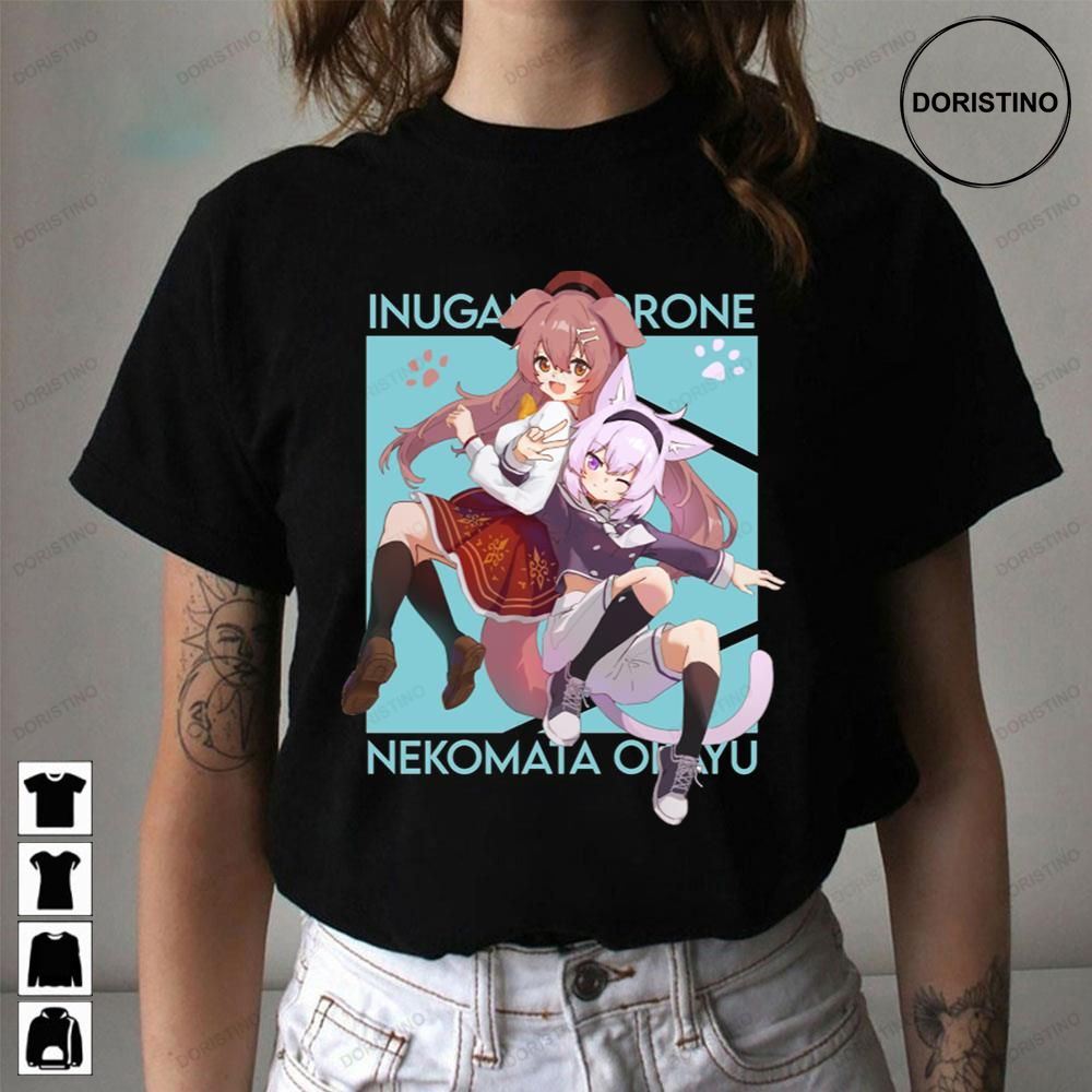 Gamers Inugami Korone And Nekomata Okayu Hololive Awesome Shirts